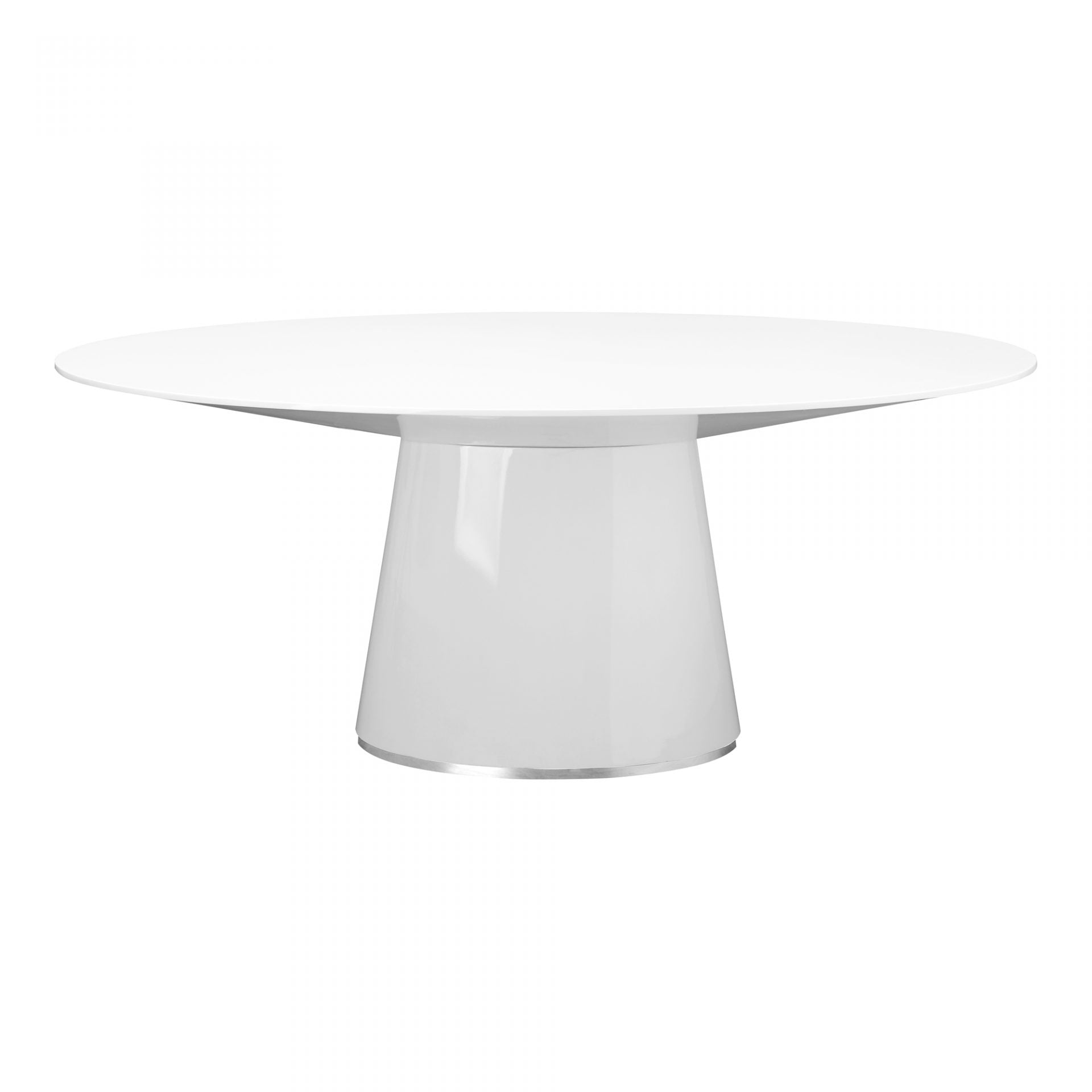 Otago Oval Dining Table White