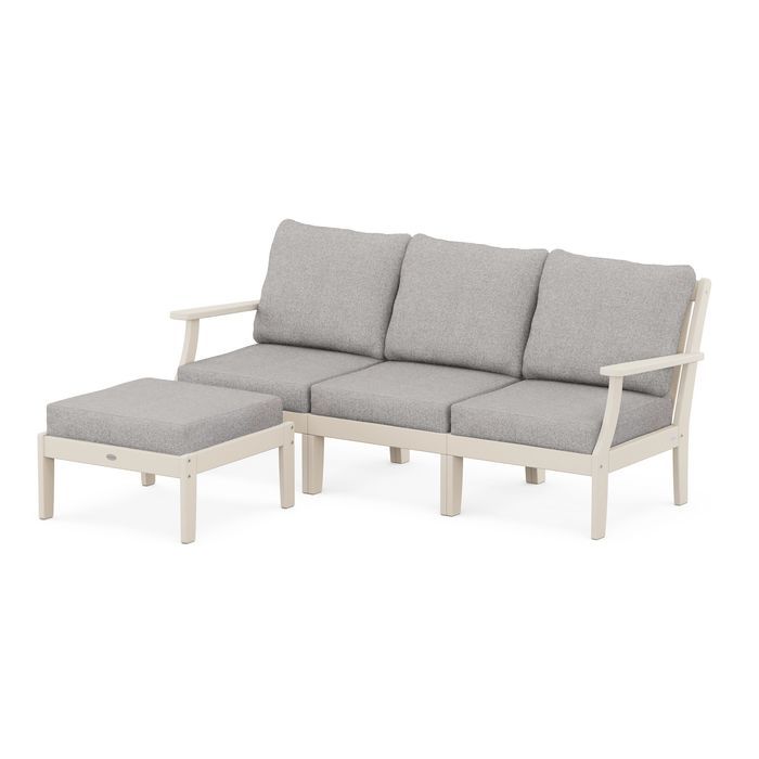 Braxton Modular 4-Piece Deep Seating Set with Ottoman
