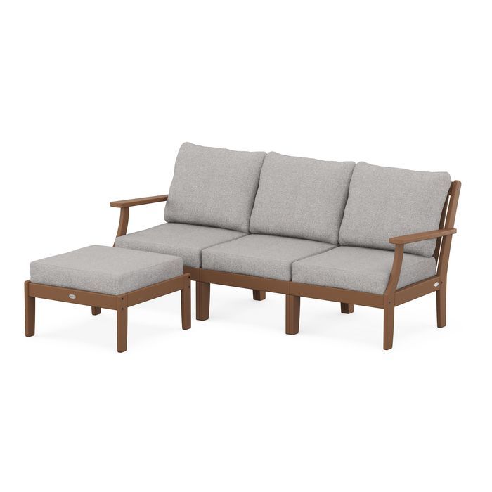 Braxton Modular 4-Piece Deep Seating Set with Ottoman