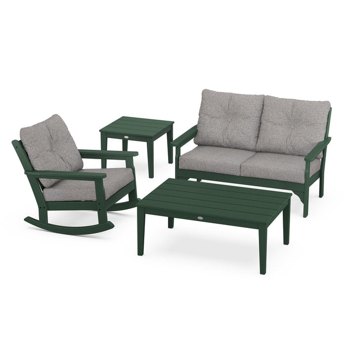 Vineyard 4-Piece Deep Seating Rocking Chair Set