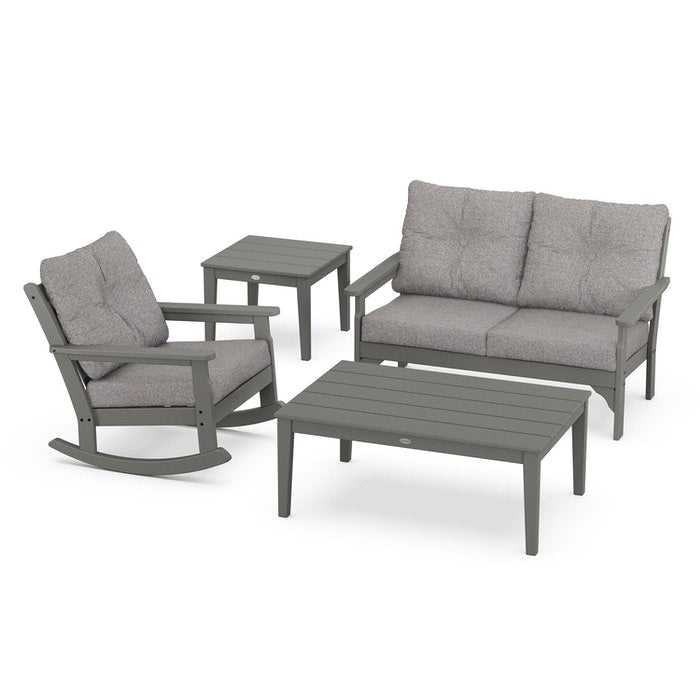 Vineyard 4-Piece Deep Seating Rocking Chair Set