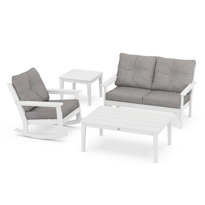 Vineyard 4-Piece Deep Seating Rocking Chair Set
