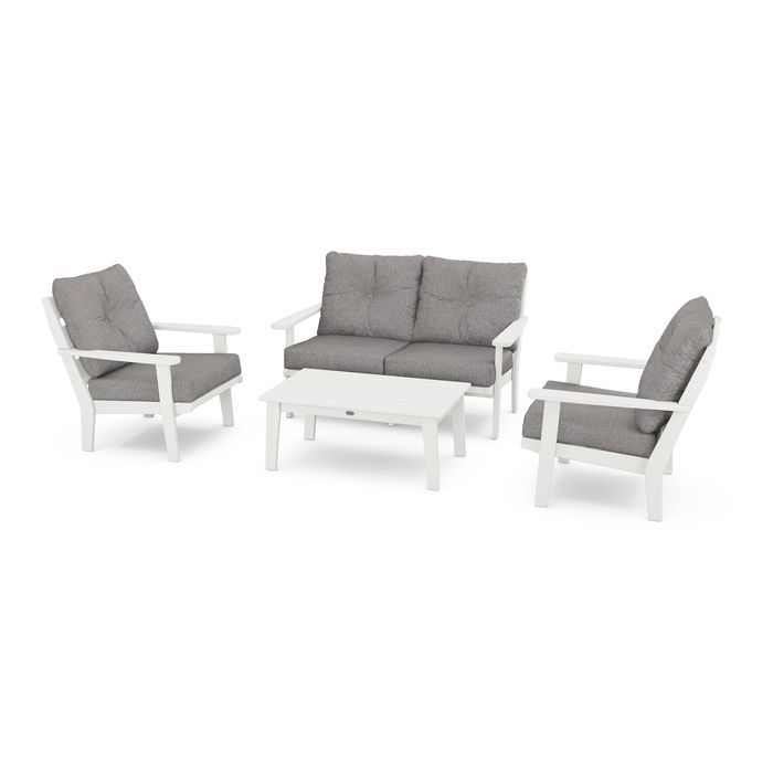 Lakeside 4-Piece Deep Seating Set in Vintage Finish
