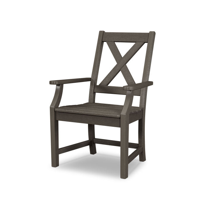 Braxton Dining Arm Chair in Vintage Finish