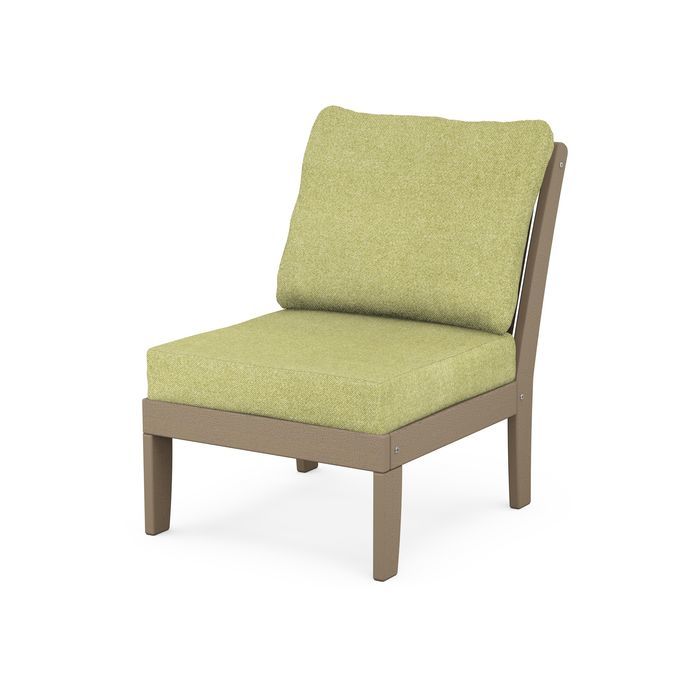 Braxton Modular Armless Chair in Vintage Finish