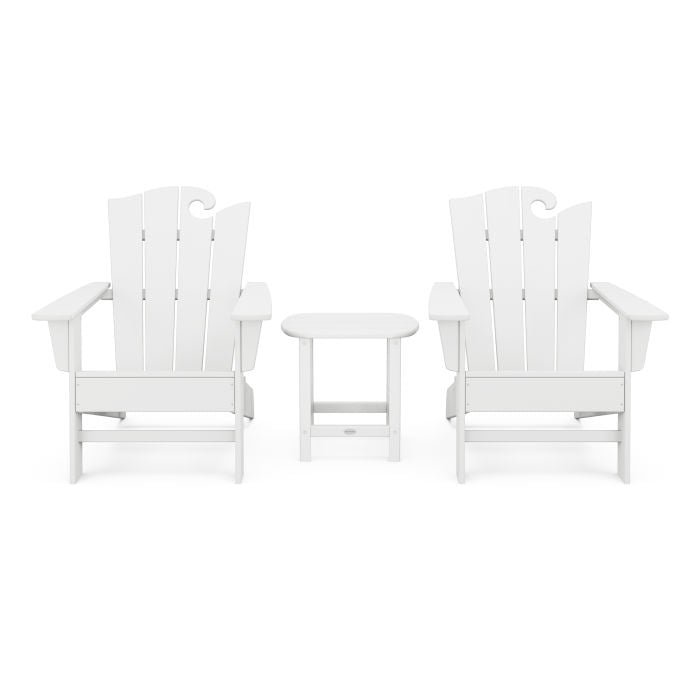 Wave 3-Piece Adirondack Set with The Ocean Chair