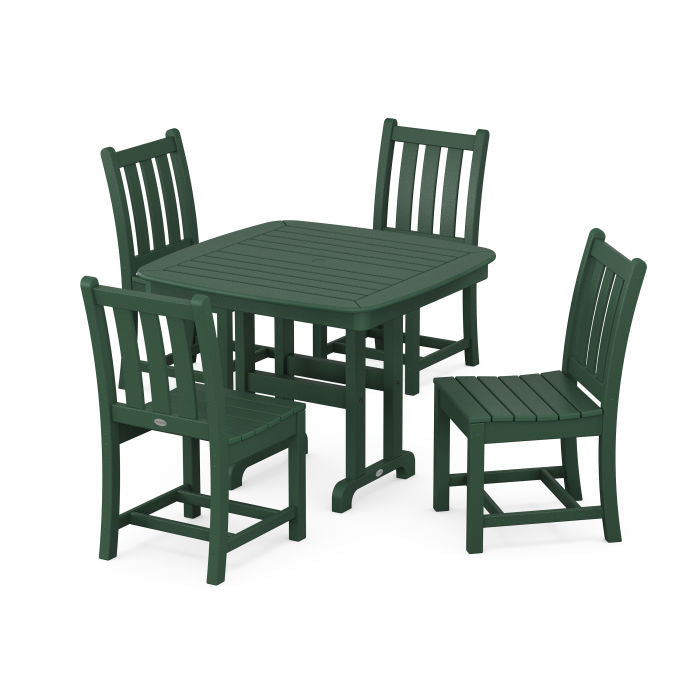 Traditional Garden Side Chair 5-Piece Dining Set