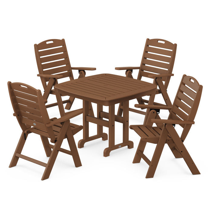 Nautical Highback Chair 5-Piece Dining Set