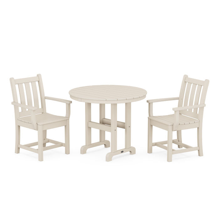 Traditional Garden 3-Piece Round Dining Set