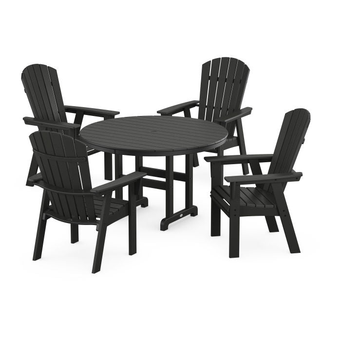 Nautical Adirondack 5-Piece Round Farmhouse Dining Set