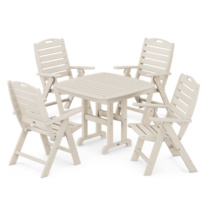Nautical Highback Chair 5-Piece Dining Set
