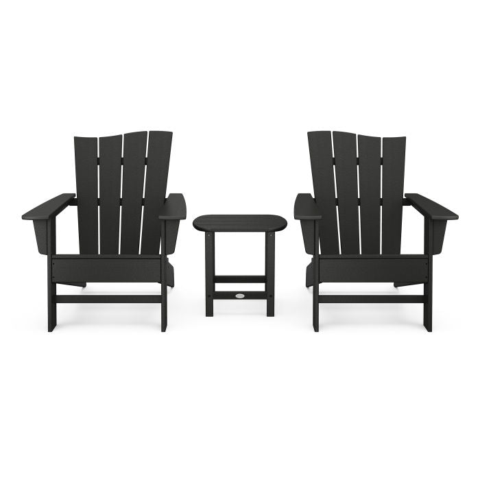 Wave 3-Piece Adirondack Chair Set