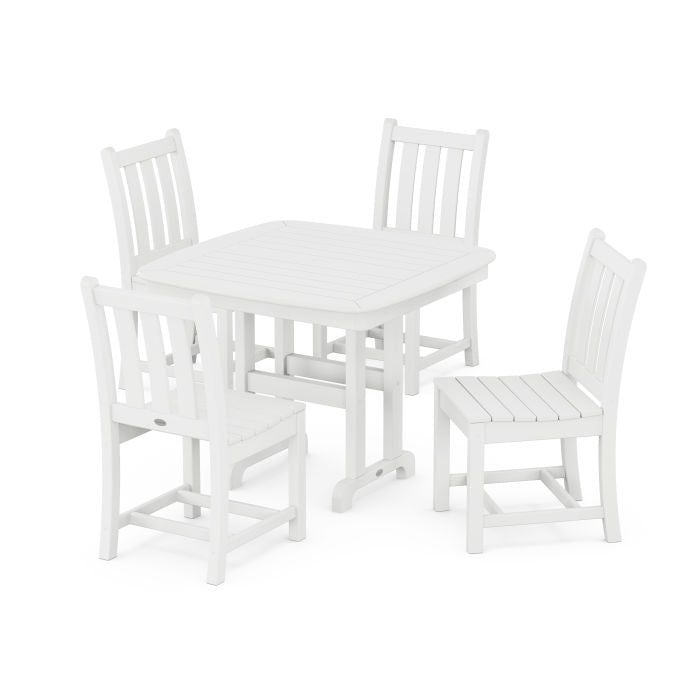 Traditional Garden Side Chair 5-Piece Dining Set