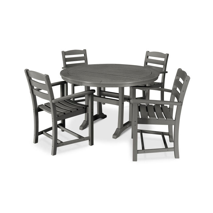 La Casa Café 5-Piece Arm Chair Dining Set