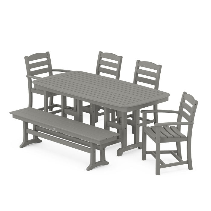 La Casa Café 6-Piece Dining Set with Bench