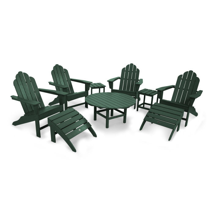 Long Island Adirondack 9-Piece Conversation Group