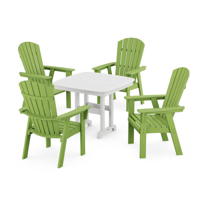 Nautical Curveback Adirondack 5-Piece Dining Set