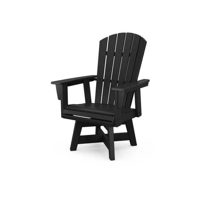 Nautical Curveback Adirondack Swivel Dining Chair