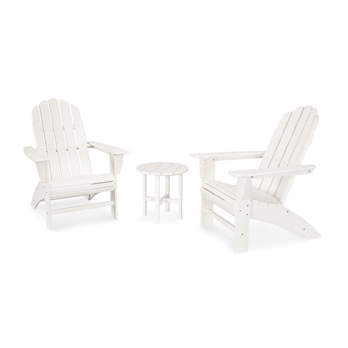 Vineyard 3-Piece Curveback Adirondack Set