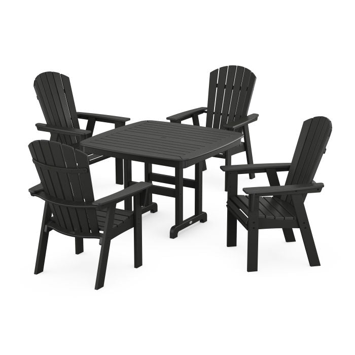 Nautical Curveback Adirondack 5-Piece Dining Set