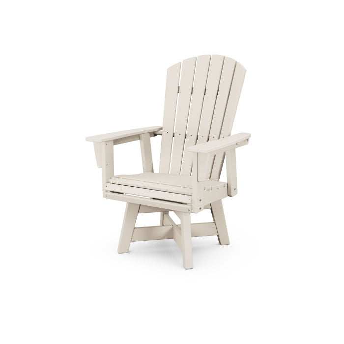 Nautical Curveback Adirondack Swivel Dining Chair