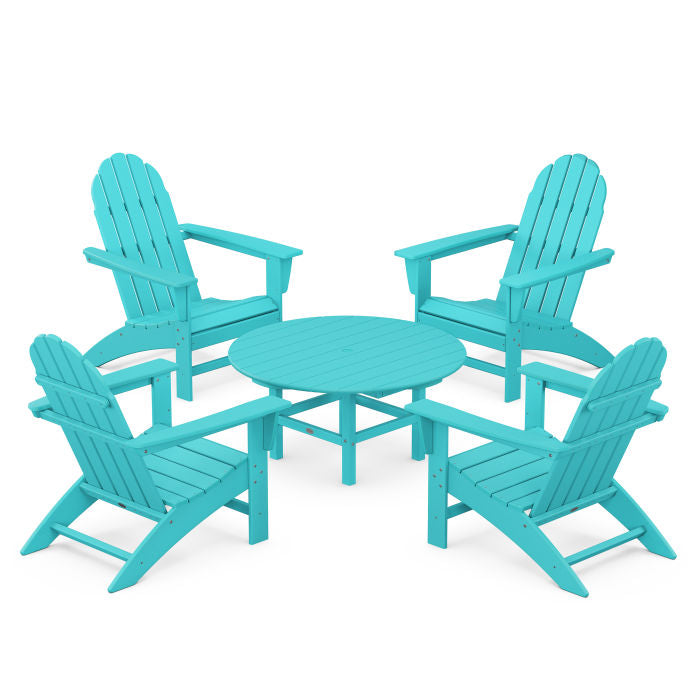 Vineyard 5-Piece Adirondack Chair Conversation Set