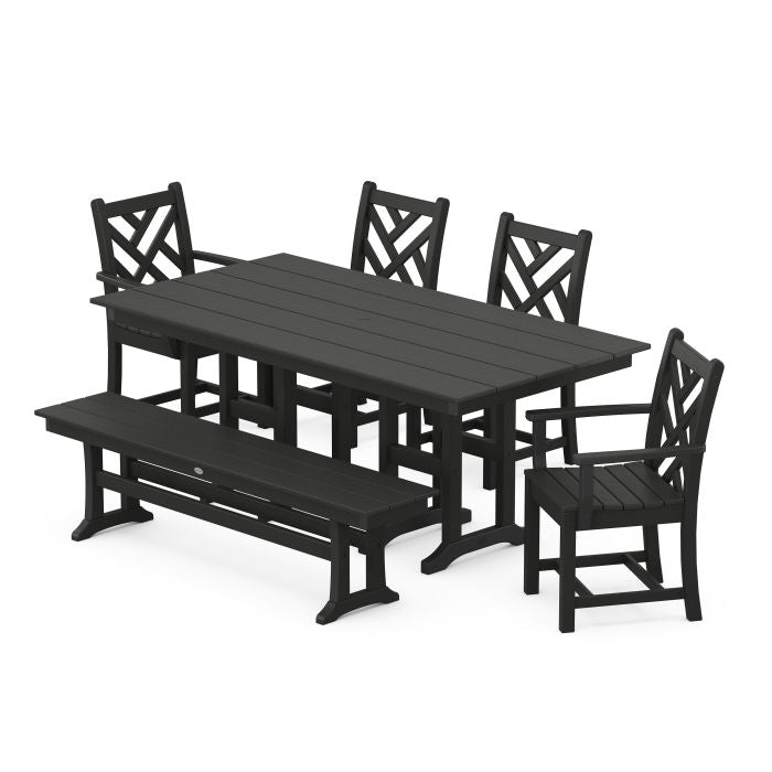 Chippendale 6-Piece Farmhouse Dining Set