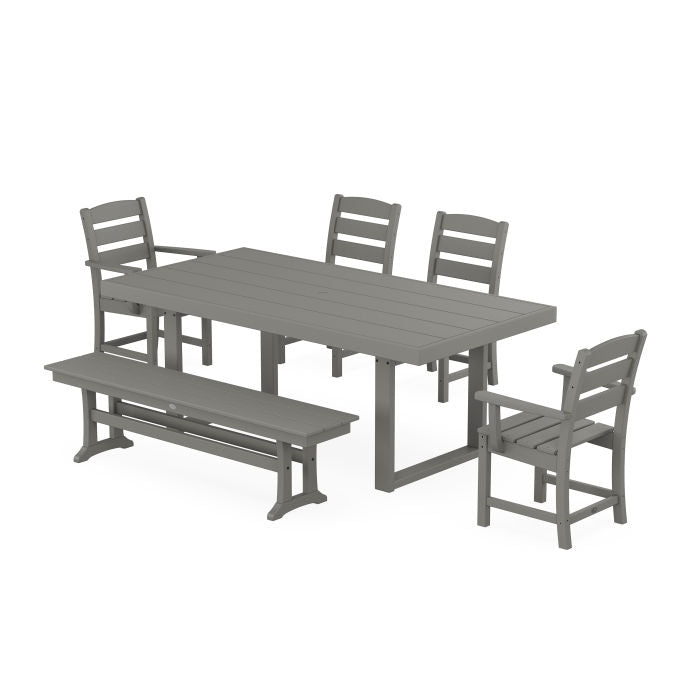 Lakeside 6-Piece Dining Set with Bench