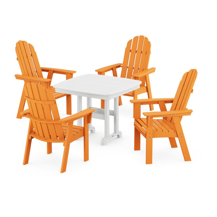 Vineyard Curveback Adirondack 5-Piece Dining Set