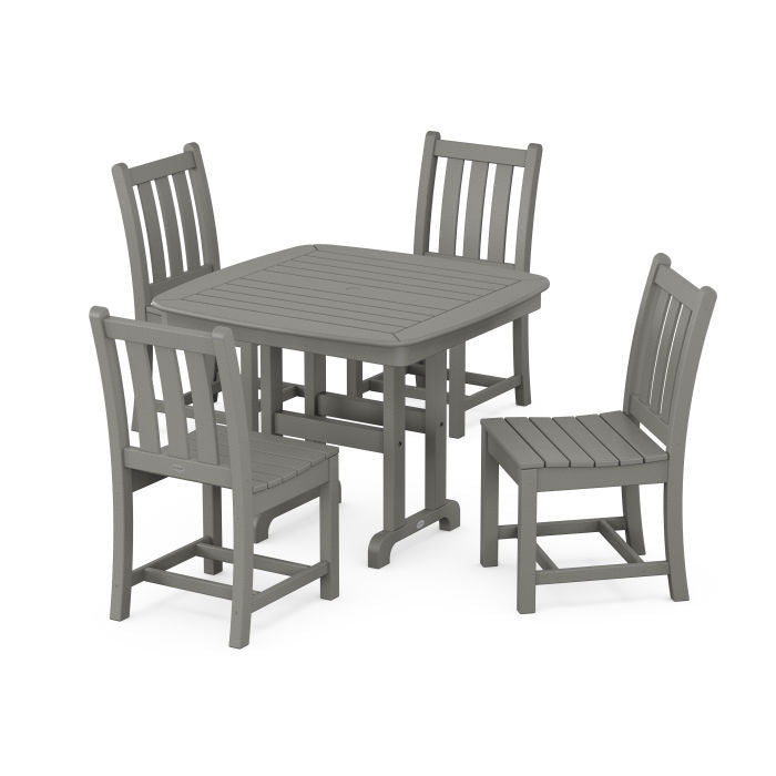 Traditional Garden Side Chair 5-Piece Dining Set