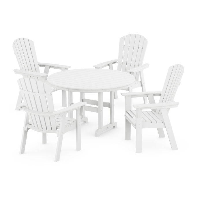 Nautical Adirondack 5-Piece Round Farmhouse Dining Set
