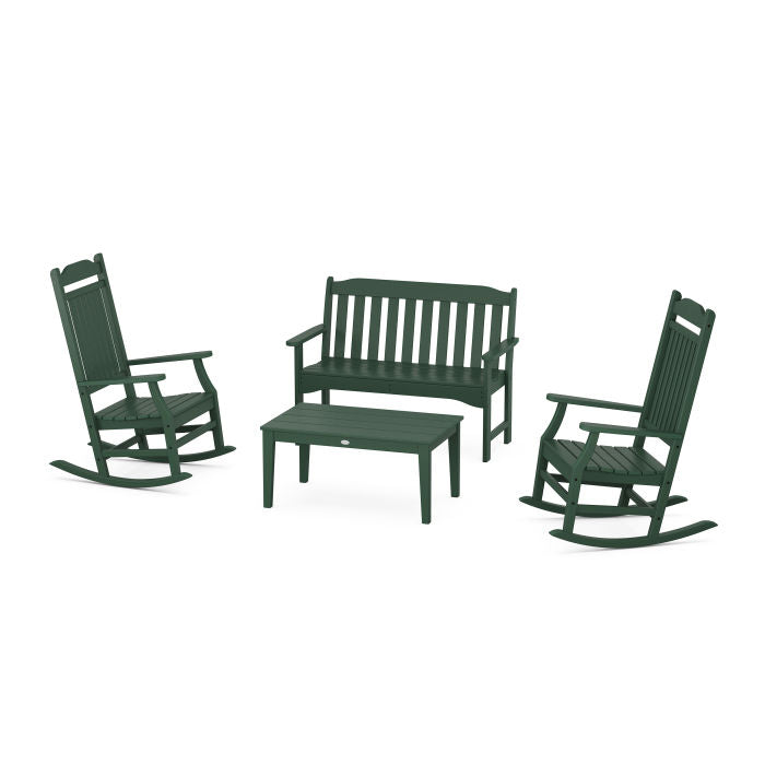 Cottage Rocking Chair 4-Piece Porch Set