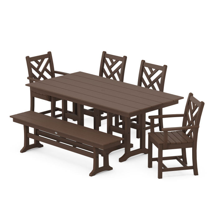 Chippendale 6-Piece Farmhouse Dining Set