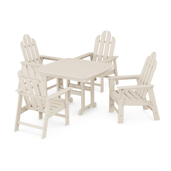 Long Island 5-Piece Dining Set with Trestle Legs
