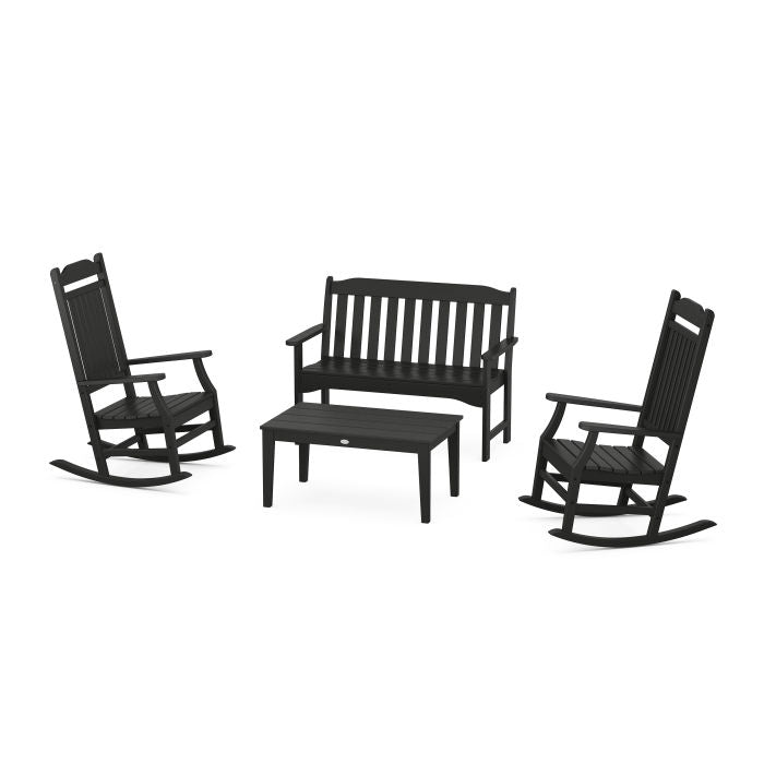 Cottage Rocking Chair 4-Piece Porch Set