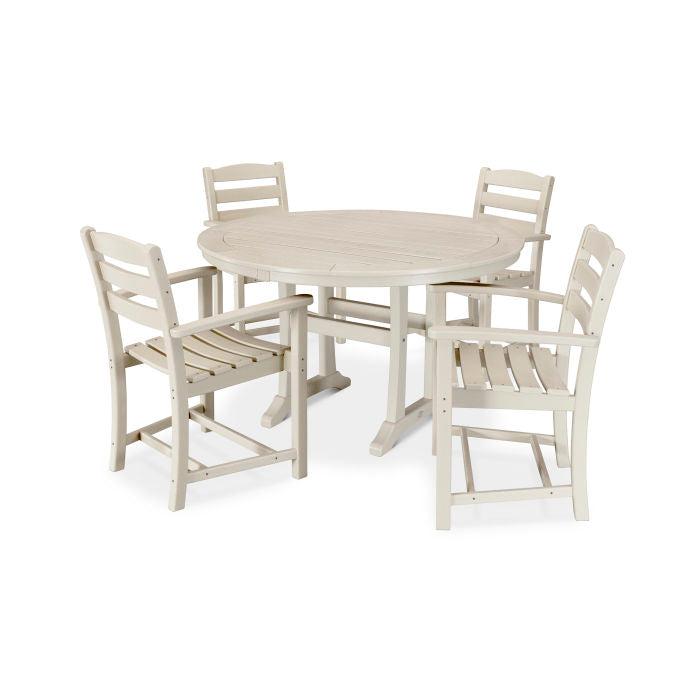 La Casa Café 5-Piece Arm Chair Dining Set