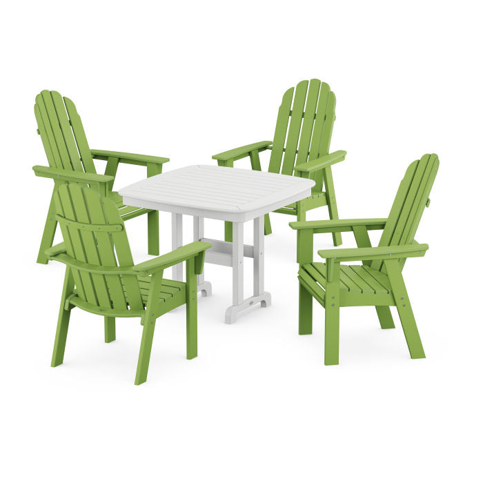 Vineyard Curveback Adirondack 5-Piece Dining Set