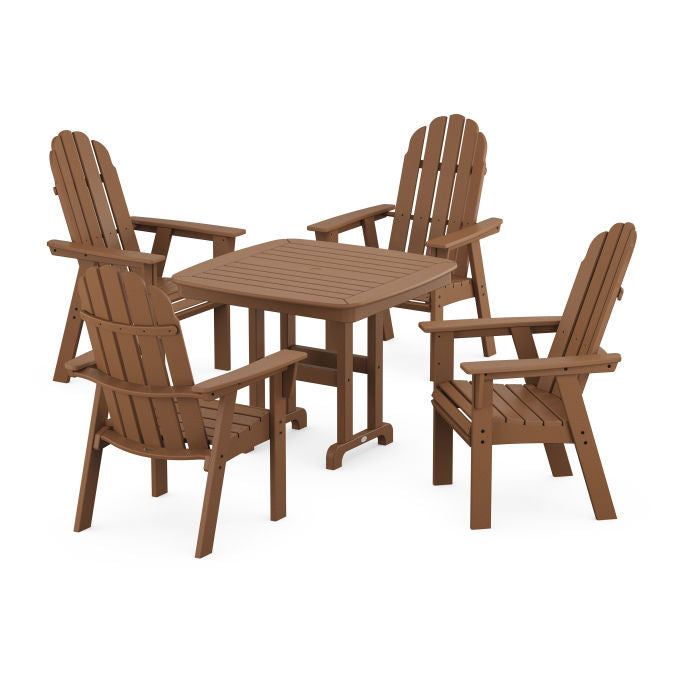 Vineyard Curveback Adirondack 5-Piece Dining Set