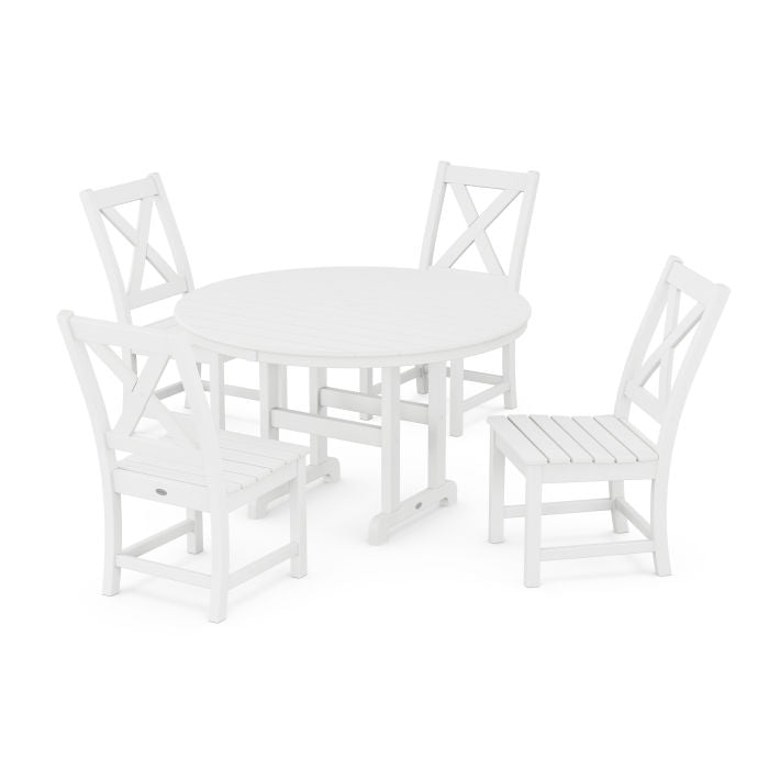 Braxton Side Chair 5-Piece Round Dining Set