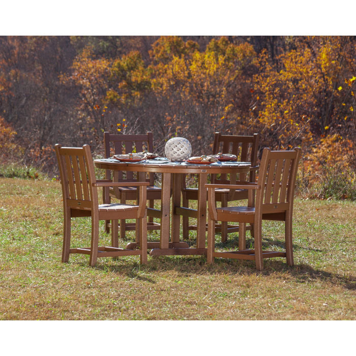 Traditional Garden 5-Piece Round Farmhouse Dining Set