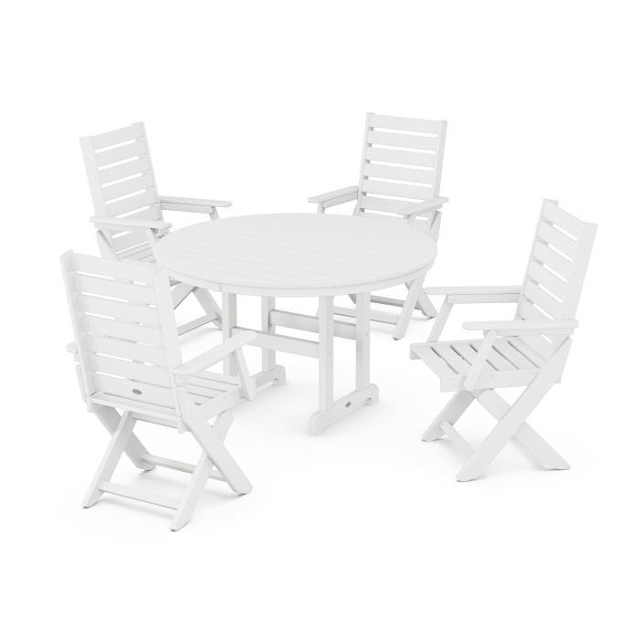 Captain 5-Piece Round Dining Set