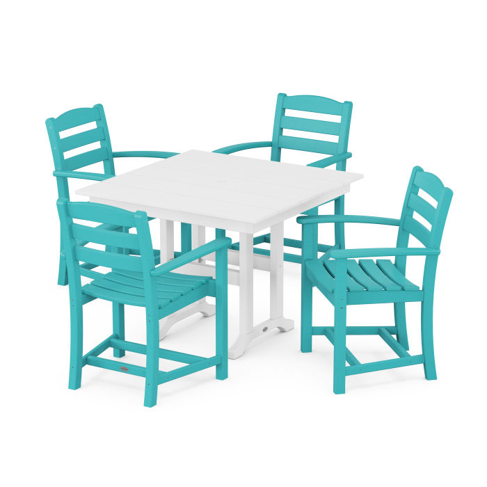 La Casa Café 5-Piece Farmhouse Dining Set