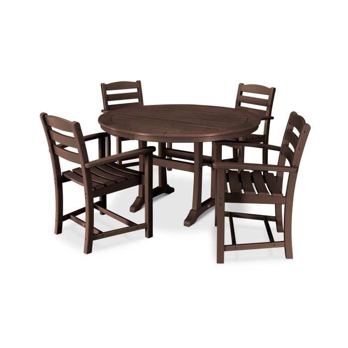 La Casa Café 5-Piece Arm Chair Dining Set