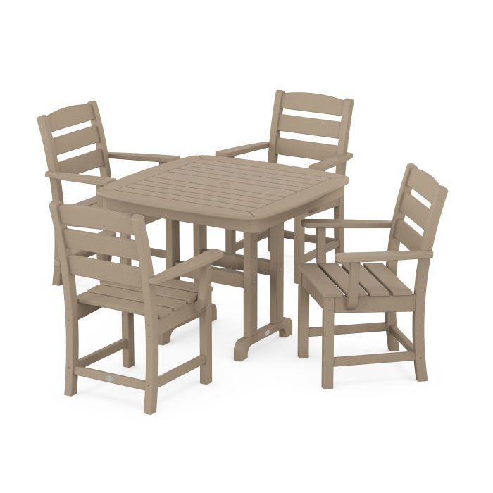 Lakeside 5-Piece Dining Set in Vintage Finish