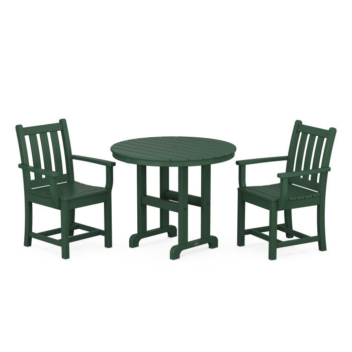 Traditional Garden 3-Piece Round Dining Set