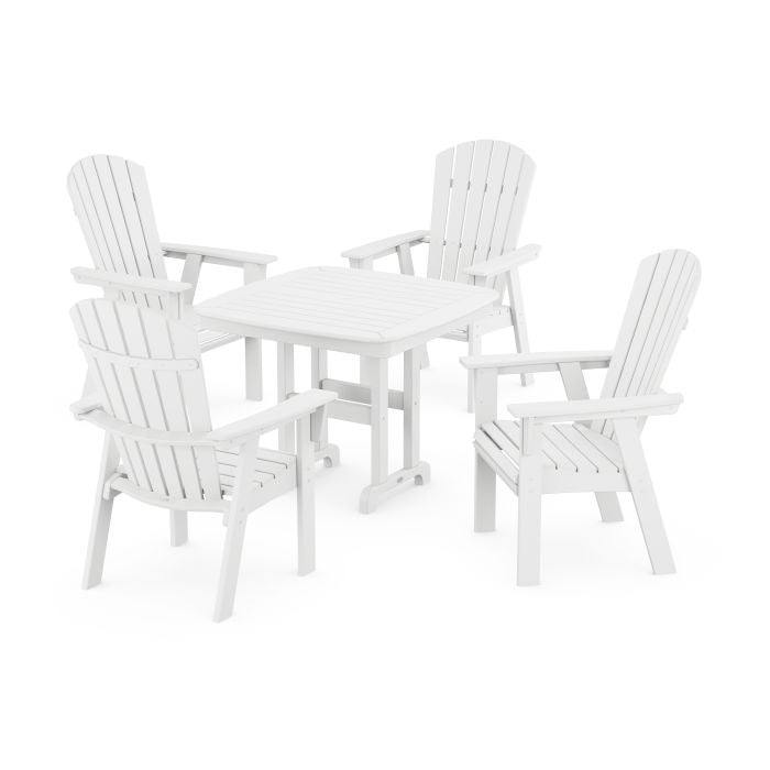 Nautical Curveback Adirondack 5-Piece Dining Set