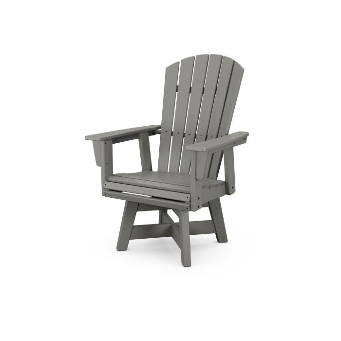 Nautical Curveback Adirondack Swivel Dining Chair