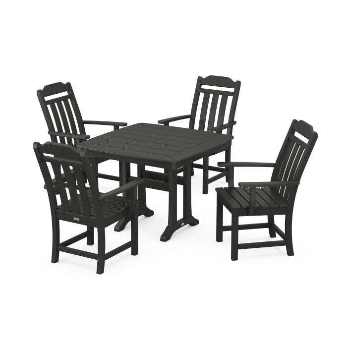 Country Living 5-Piece Dining Set with Trestle Legs