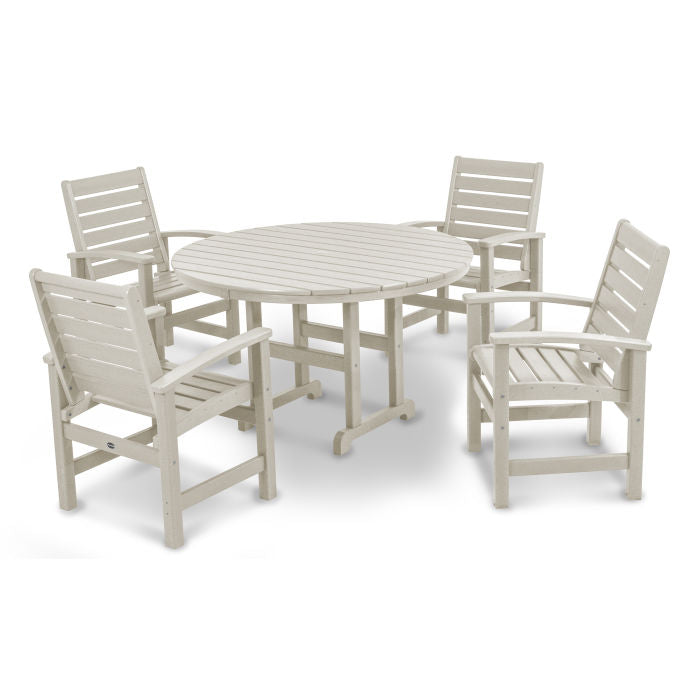 Signature 5-Piece Round Farmhouse Dining Set