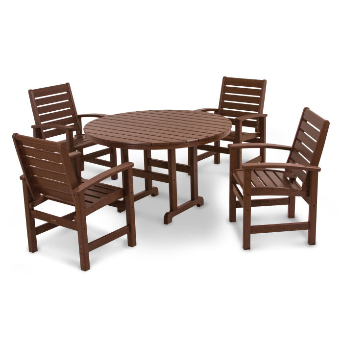 Signature 5-Piece Round Farmhouse Dining Set